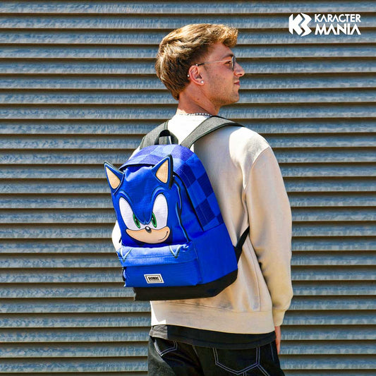 Sonic The Hedgehog - SEGA Sight-FAN Heady HS Backpack, Blue