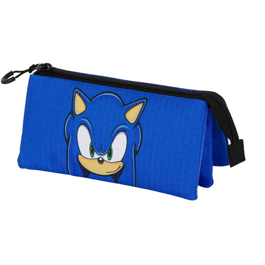 Sonic The Hedgehog - SEGA Sight-Triple Pencil Case, Blue