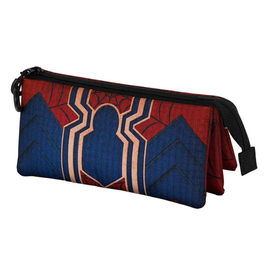 Marvel Spiderman Drop-Stuff Case Triple Portatodo, Red