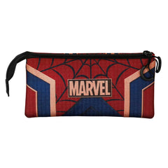 Marvel Spiderman Drop-Stuff Case Triple Portatodo, Red