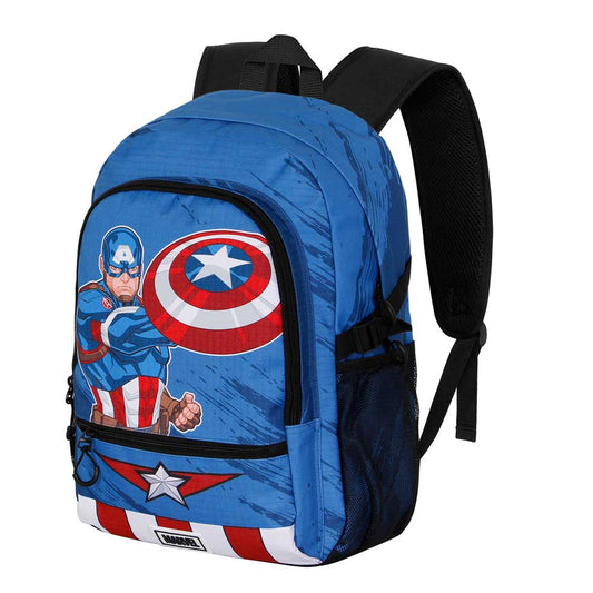Marvel Capitán América Gears-Mochila Fight FAN 2.2, Azul