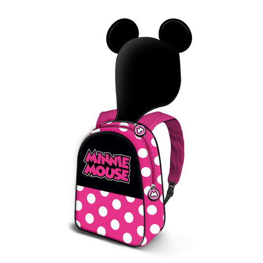 Disney Minnie Mouse Clever-Hood Hooded Backpack, Black