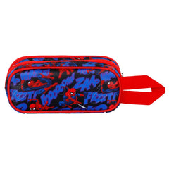 Marvel Spiderman Mighty-Estuche Portatodo 3D Doble, Rojo