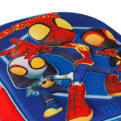Marvel Spiderman Spinners-Mochila 3D Pequeña, Azul