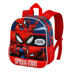 Marvel Spiderman Stronger-Mochila 3D Pequeña, Rojo