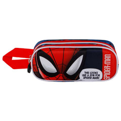 Marvel Spiderman Stronger-Estuche Portatodo 3D Doble, Rojo