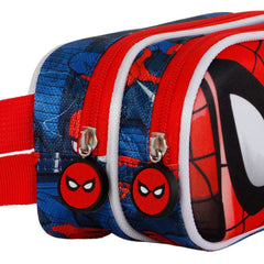 Marvel Spiderman Stronger-Estuche Portatodo 3D Doble, Rojo