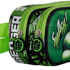 Marvel Hulk Superhuman-Double 3D Green Pencil Case