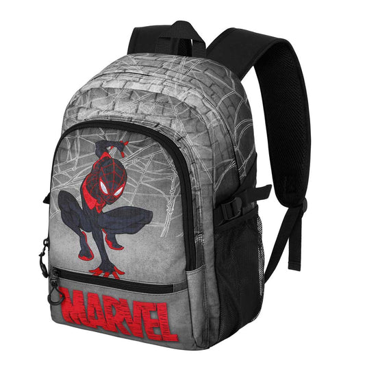 Marvel Spiderman Spin-Mochila Fight FAN 2.2, Gris