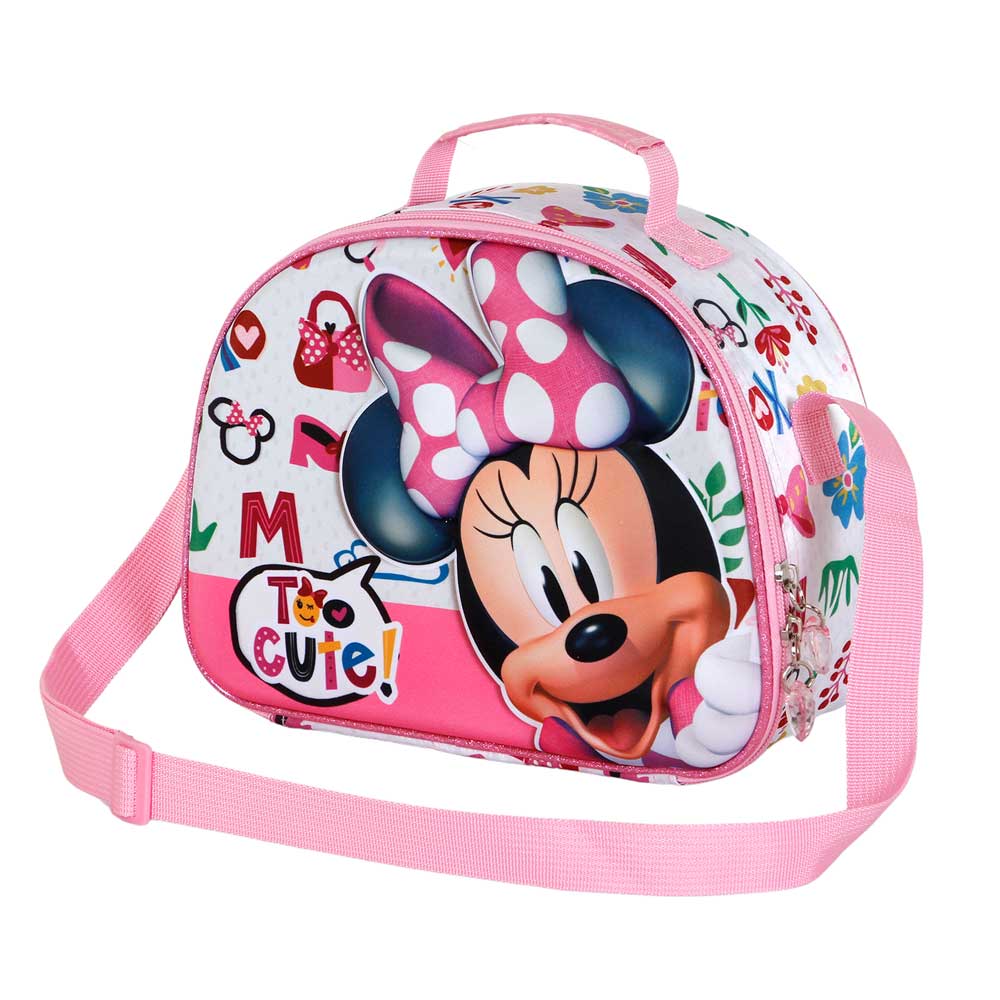 Disney Minnie Mouse Too Cute-3D Lunch Bag, Pink