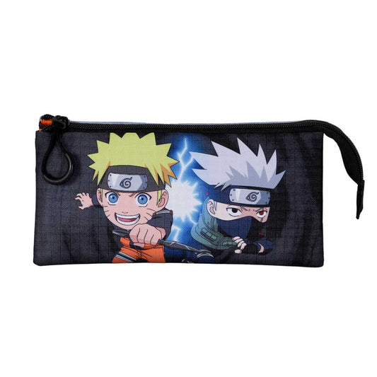 Naruto Kid-Three-Pocket Case Triple, Gray