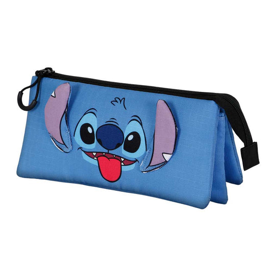 Disney Lilo y Stitch Cool-Estuche Portatodo Triple, Azul