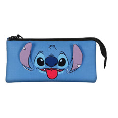 Disney Lilo y Stitch Cool-Estuche Portatodo Triple, Azul