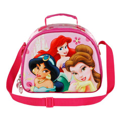 Disney Princesas Palace-Bolsa Portamerienda 3D, Rosa