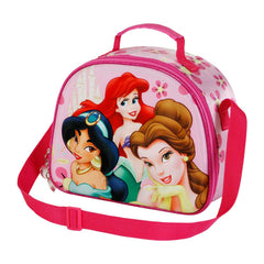 Disney Princesas Palace-Bolsa Portamerienda 3D, Rosa