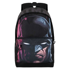 DC Comics Batman Face-Mochila HS FAN 2.2, Negro