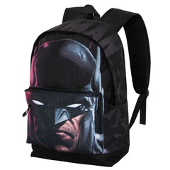 DC Comics Batman Face-Mochila HS FAN 2.2, Negro