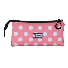 Disney Minnie Mouse Closer-Estuche Portatodo Triple, Rosa