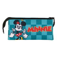 Disney Minnie Mouse Indigo-Estuche Portatodo Triple, Turquesa