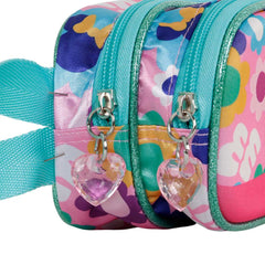 Disney Minnie Mouse Heart-Estuche Portatodo 3D Doble, Rosa