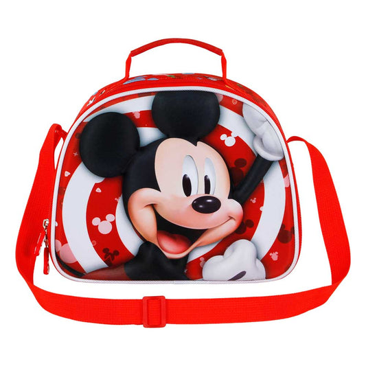 Disney Mickey Mouse Twirl-3D Lunch Bag, Red