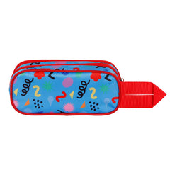 Disney Mickey Mouse Mates-Estuche Portatodo 3D Doble, Azul