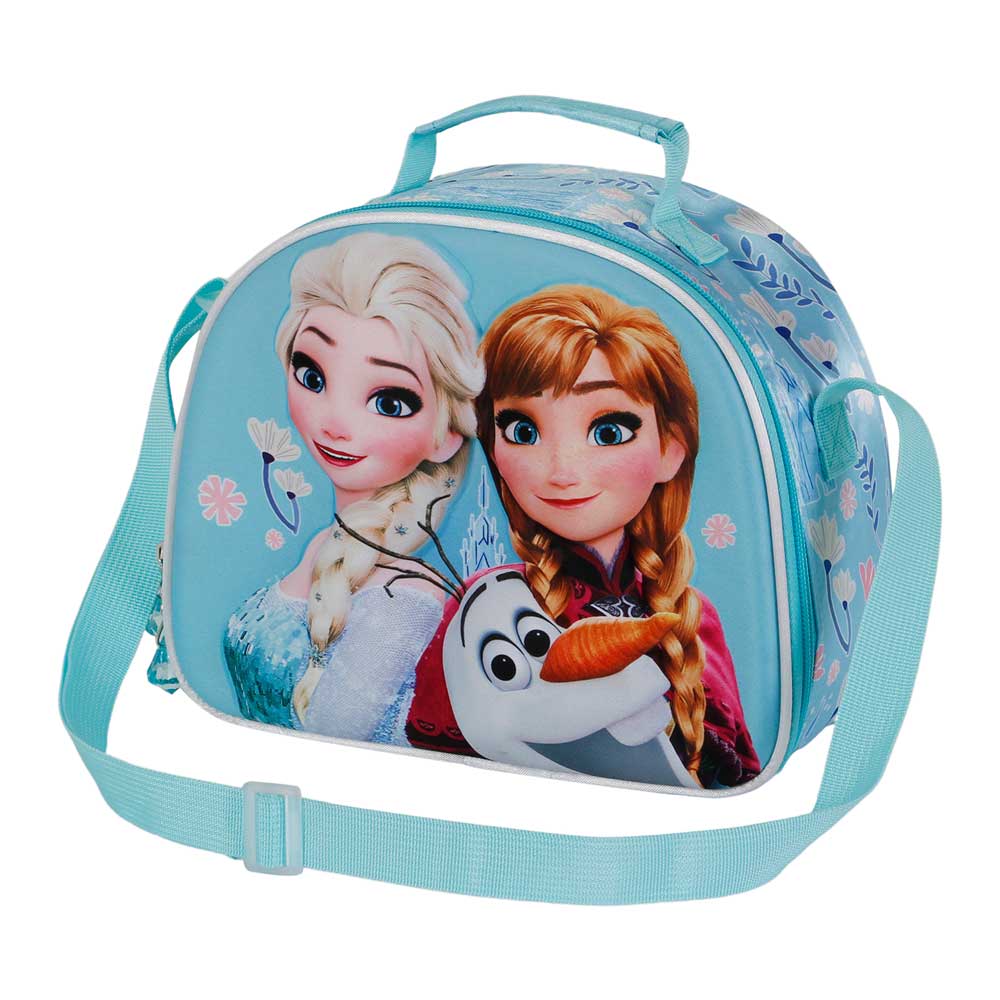 Disney Frozen 2 Happiness-Bolsa Portamerienda 3D, Turquesa
