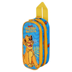 Disney El Rey León Hakuna-Estuche Portatodo 3D Doble, Azul
