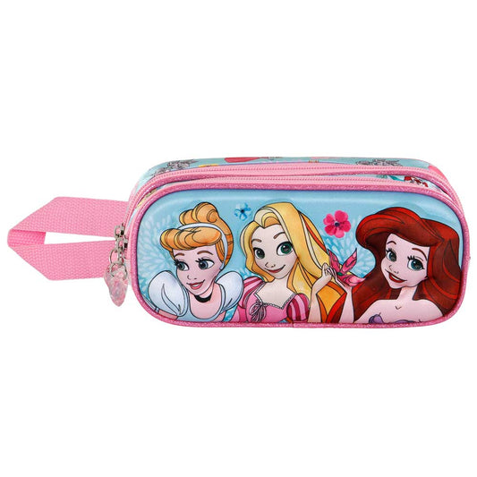 Disney Princesses Adorable-Double 3D Pencil Case, Blue