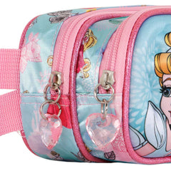 Disney Princesas Adorable-Estuche Portatodo 3D Doble, Azul