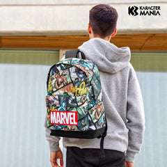 Marvel Los Vengadores React-Mochila HS FAN 2.2, Multicolor