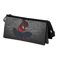 Trousse triple Marvel Spiderman Spin-Spiderman, gris
