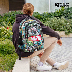Marvel Los Vengadores React-Mochila Running PLUS, Multicolor