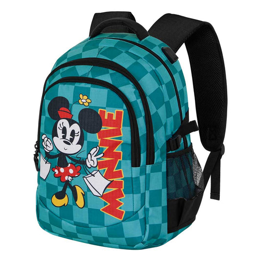 Disney Minnie Mouse Indigo-PLUS Running Backpack, Turquoise