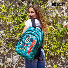 Disney Minnie Mouse Indigo-PLUS Running Backpack, Turquoise