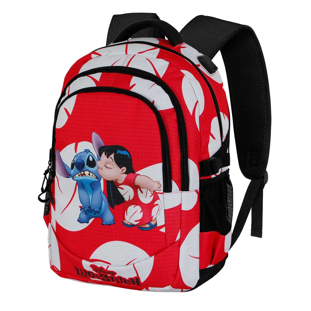 Disney Lilo e Stitch Kiss-Zaino Running PLUS, Rosso