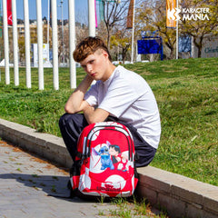 Disney Lilo e Stitch Kiss-Zaino Running PLUS, Rosso