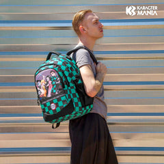 Demon Slayer Akushon-Sac à dos Running PLUS, Multicolore