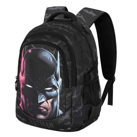 DC Comics Batman Face-PLUS Running Backpack, Black
