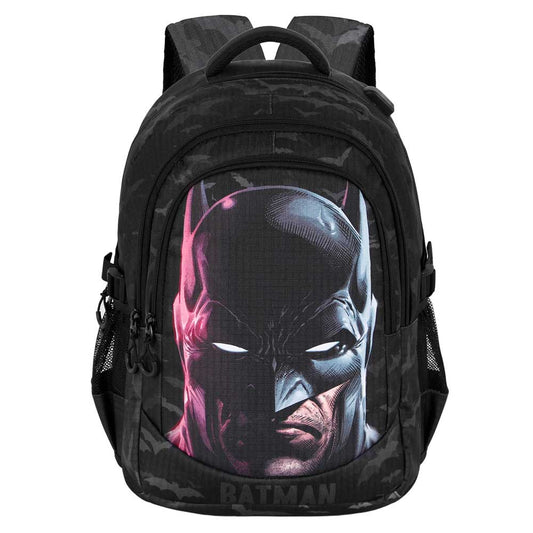 DC Comics Batman Face-PLUS Running Backpack, Black
