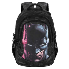 DC Comics Batman Face-Mochila Running PLUS, Negro
