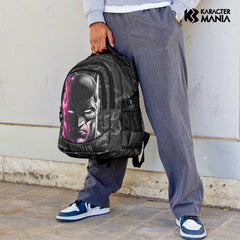 DC Comics Batman Face-PLUS Running Backpack, Black