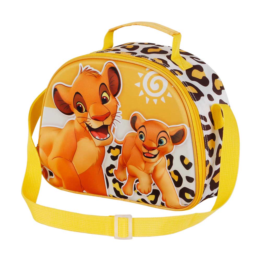 Disney El Rey León Africa-Bolsa Portamerienda 3D, Amarillo