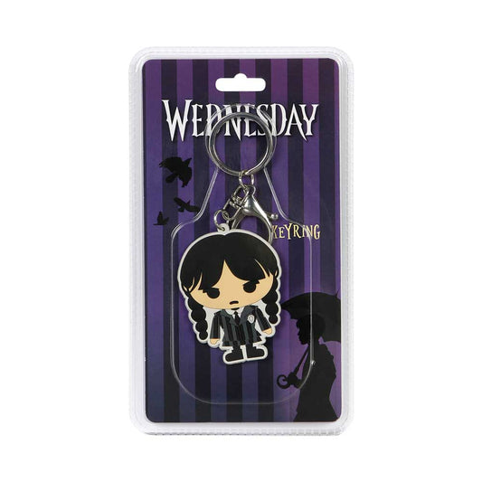 Wednesday Mercoledì Chibi-Portachiavi Brand, Nero
