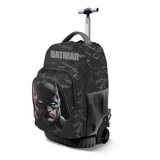 DC Comics Batman Face-Mochila Trolley GTS FAN, Negro
