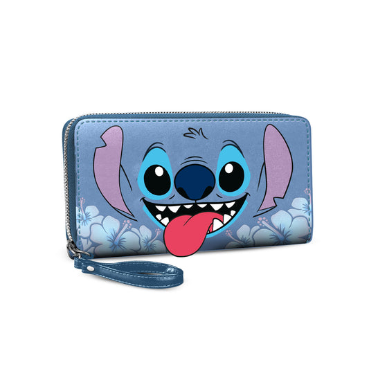Disney Lilo e Stitch Tongue-Portafoglio Essenziale, Blu