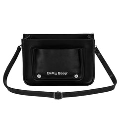 Betty Boop Motor Love-Satchel Shoulder Bag-Backpack, Black