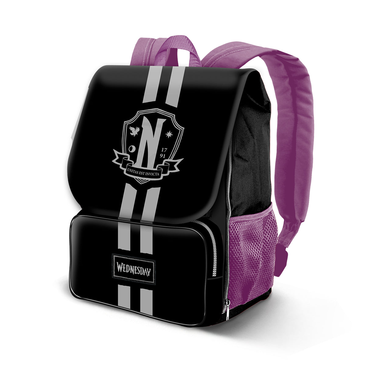 Wednesday Miércoles School-Mochila Expandible EXP, Negro