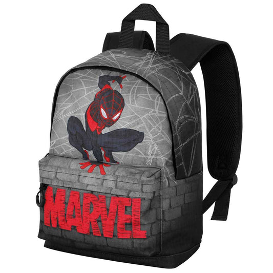 Marvel Spiderman Spin-Mochila Pequeña HS FAN, Gris