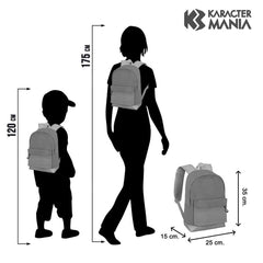 Naruto Kid-Mochila Pequeña HS FAN, Gris